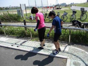 足の裏を刺激