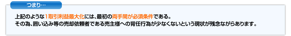 つまり1取引利益最大化には最初の両手間が必須条件。